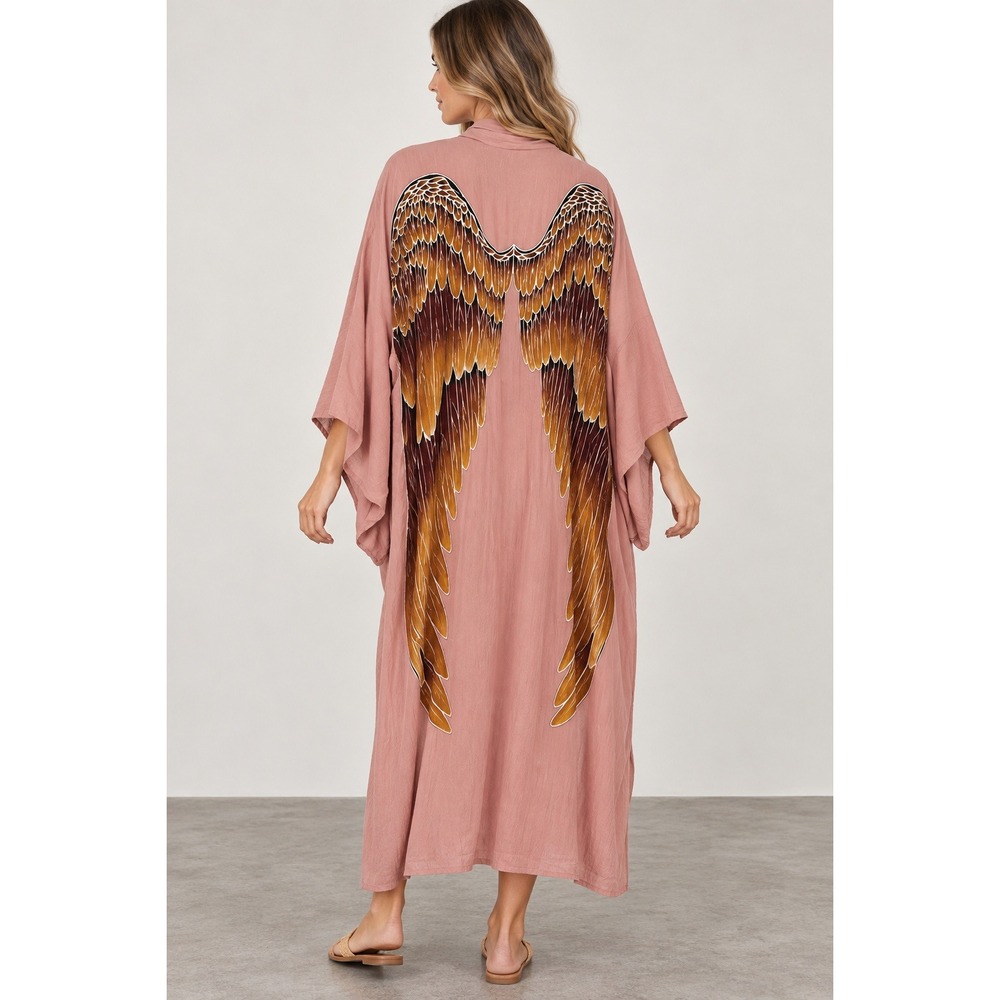 Warriors of the divine Angel Wing Duster Robe Kimono Kaftan Musk Spellbound O/S